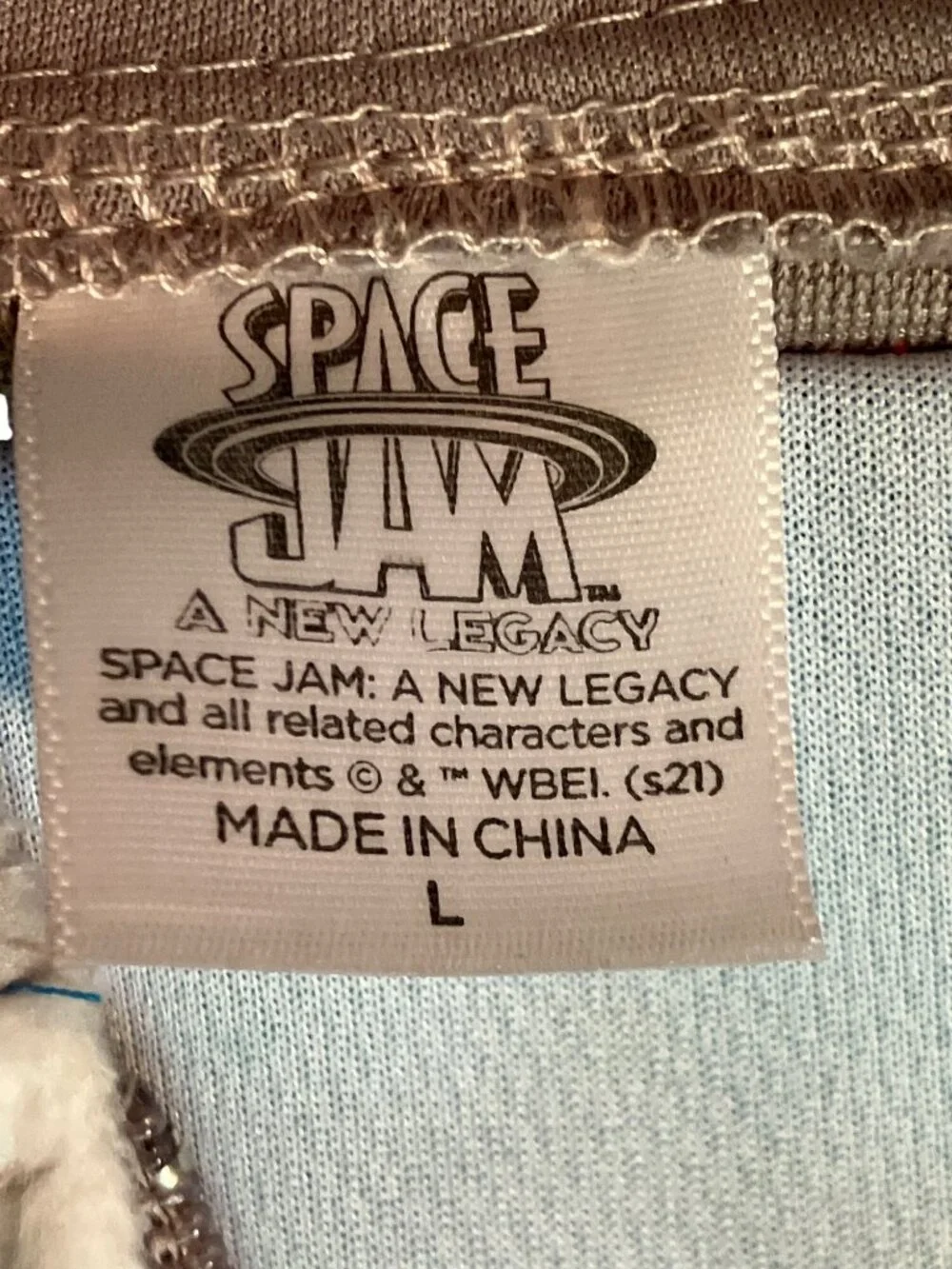 Space Jam: A New Legacy Bugs Bunny Costume Hoodie Pajamas With Tune Squad Logo S